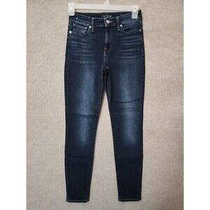 Lucky Brand Ava Skinny Jeans Womens 4 27 Blue Dark Wash Stretch